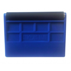 Plastic squeegee with roller
